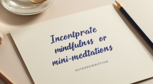 Incorporate Mindfulness or Mini-Meditations