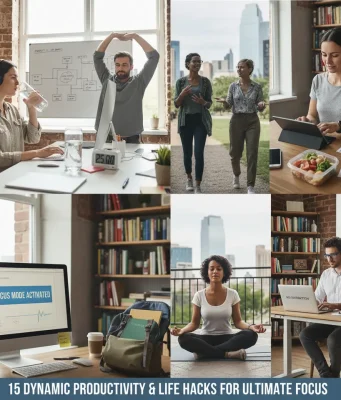 15 Dynamic Productivity & Life Hacks for Ultimate Focus